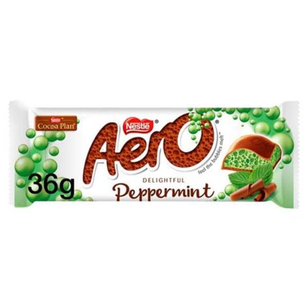 Aero Bubbly Bar Peppermint 36g