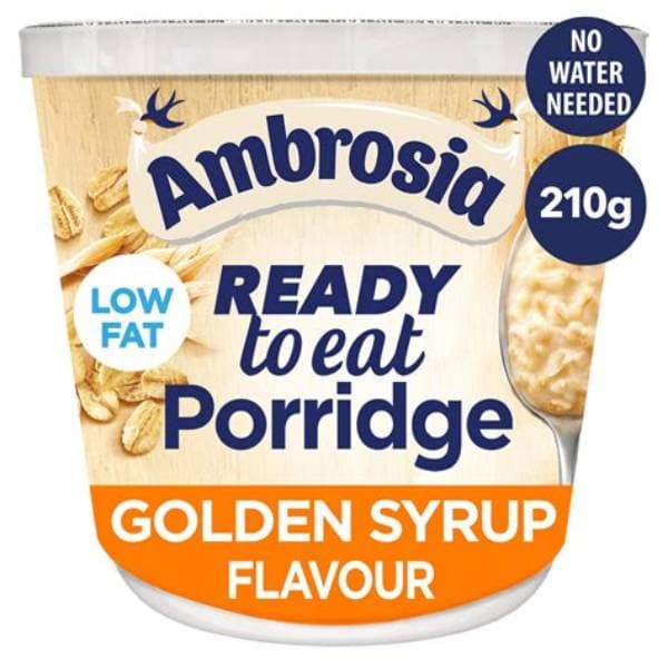 Ambrosia Ready to Eat Porridge Pot Gold Syrup 210g