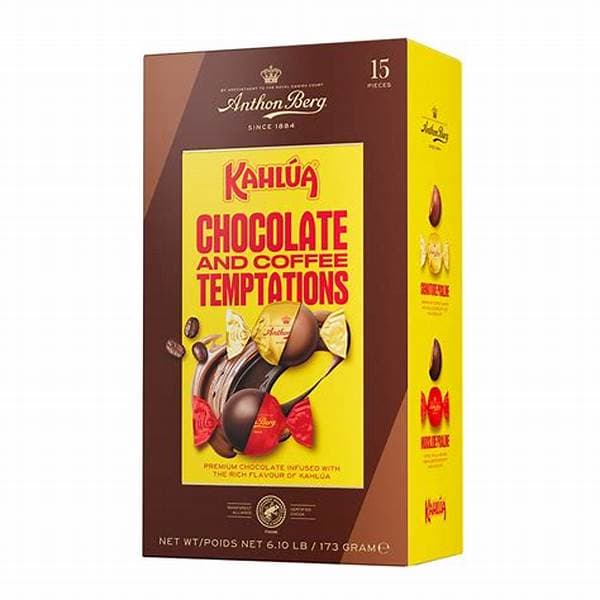 Anthon Berg Kahlua Temptations Milk & Dark Chocolates Infused With Coffee 173G