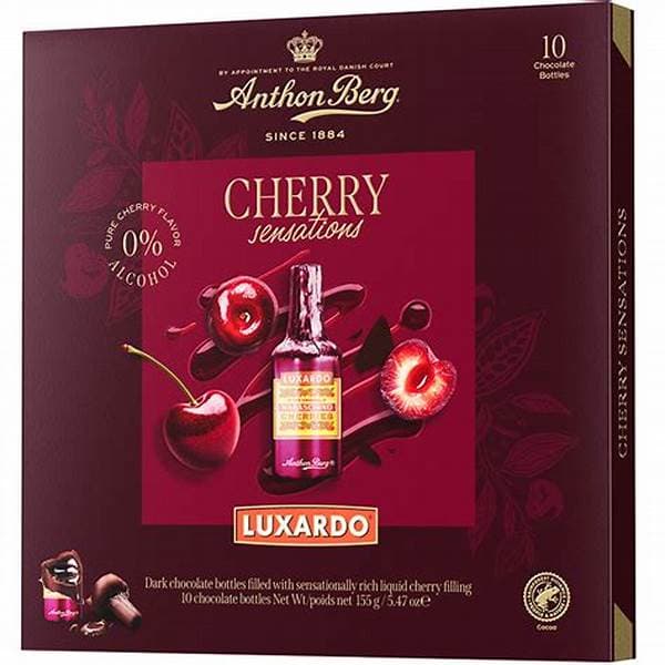 Anthon Berg Luxardo Sensations Dark Chocolate Bottles - Cherry Af 155G