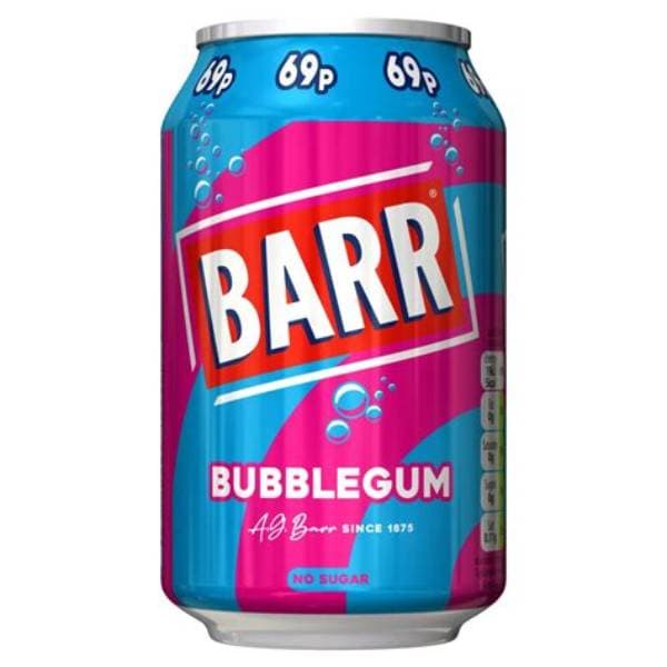 Barr Bubblegum PM 69p 330Ml