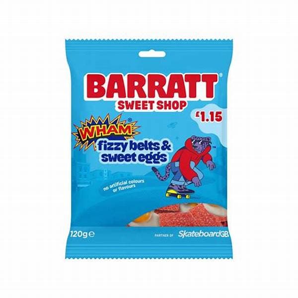Barratt Wham Fizzy Belts & Sweet Eggs PM 1.15 120G