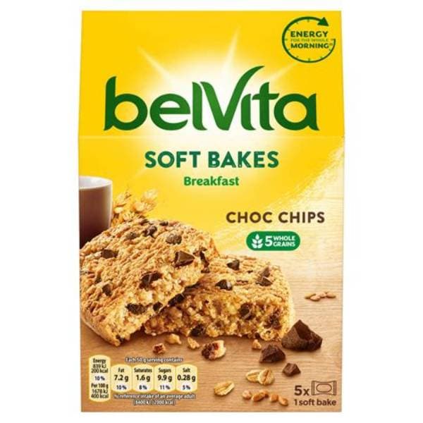 Belvita Soft Bakes Choc Chip PM 1.99 250g