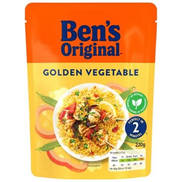 Bens Original Golden Veg Rice Rth 220G