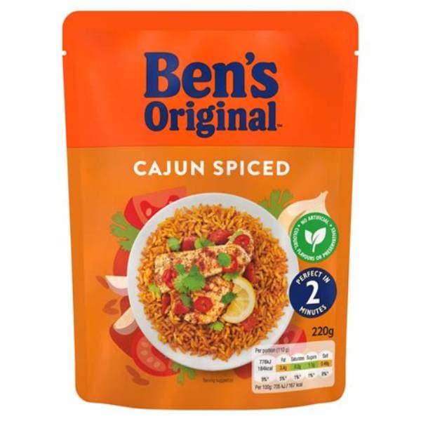 Bens Original Rth Rice - Cajun Spiced 220G