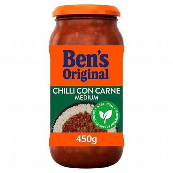 Bens Original Sauce Chilli Con Carne Medium 450G