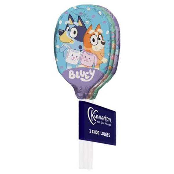 Bluey Choc Lollies 3 Pack 30G