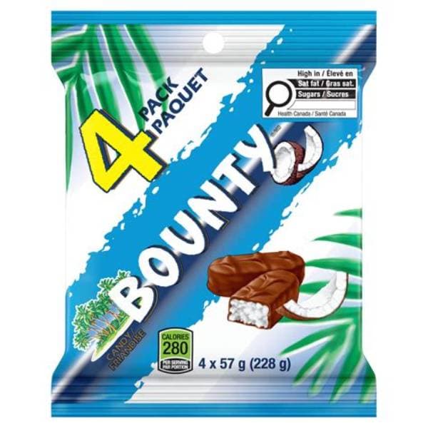 Bounty Milk 4 Pack 228g