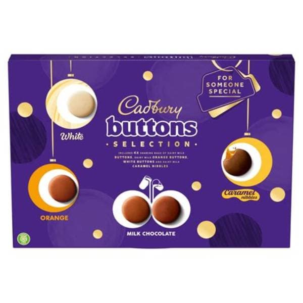 Cadbury Buttons Chocolate Selection Box 340G