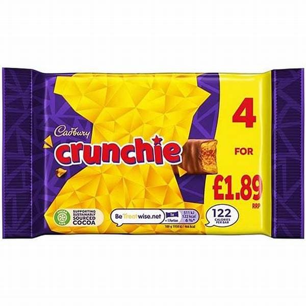 Cadbury Crunchie 4Pk PM 1.75 104.4G