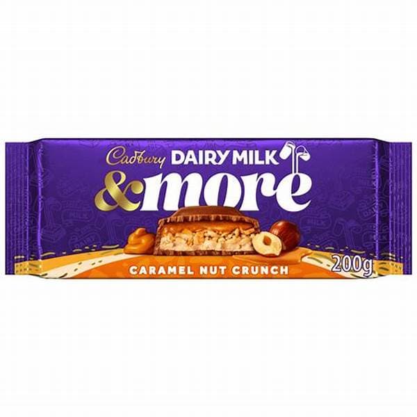 Cadbury Dairy Milk & More Caramel Nut Crunch 200G