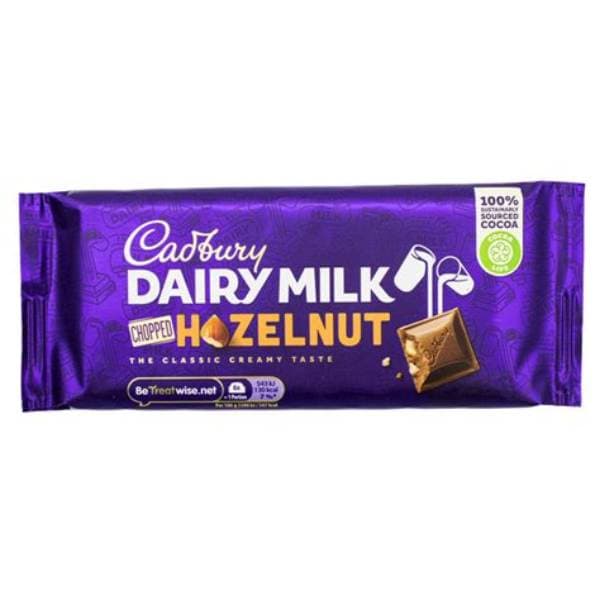 Cadbury Dairy Milk Chopped Hazelnut PM 1.75 95G