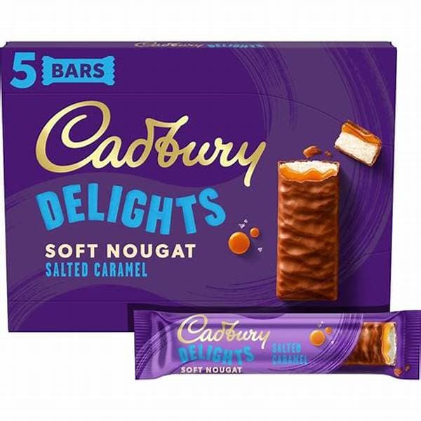 Cadbury Delights Nougat Orange & Caramel 5 Pack 110g