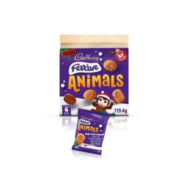 Cadbury Festive Animals 6 Pack 119G