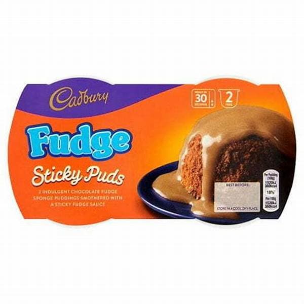 Cadbury Fudge Sponge Pudding 2pk 108g