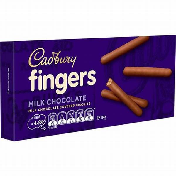 Cadbury Milk Fingers 114g