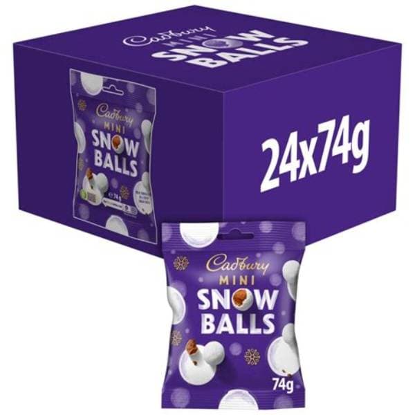 Cadbury Mini Snowballs Clipstrip 74G