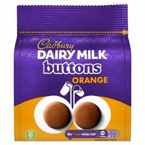 Cadbury Orange Buttons PM 1.85 85g