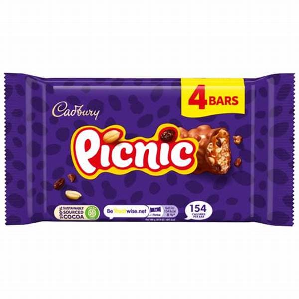 Cadbury Picnic 4 Pack 128g