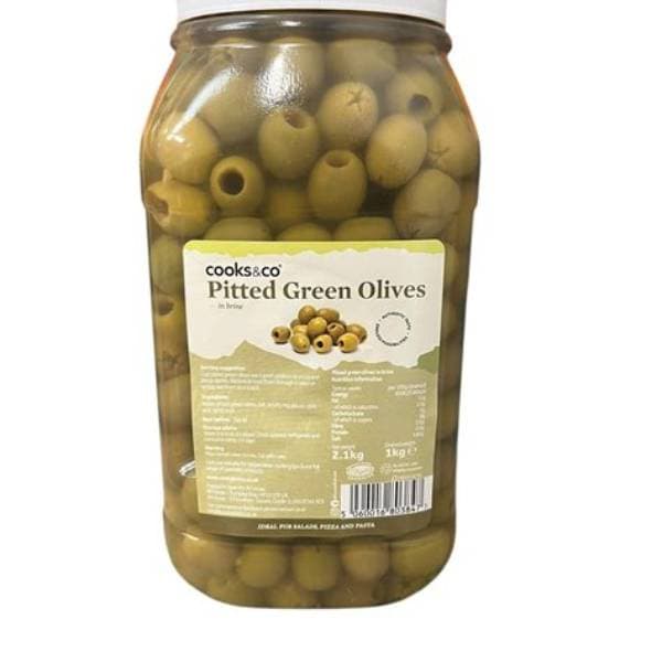 Cooks & Co Olives - Pitted Green 4.1 Kg