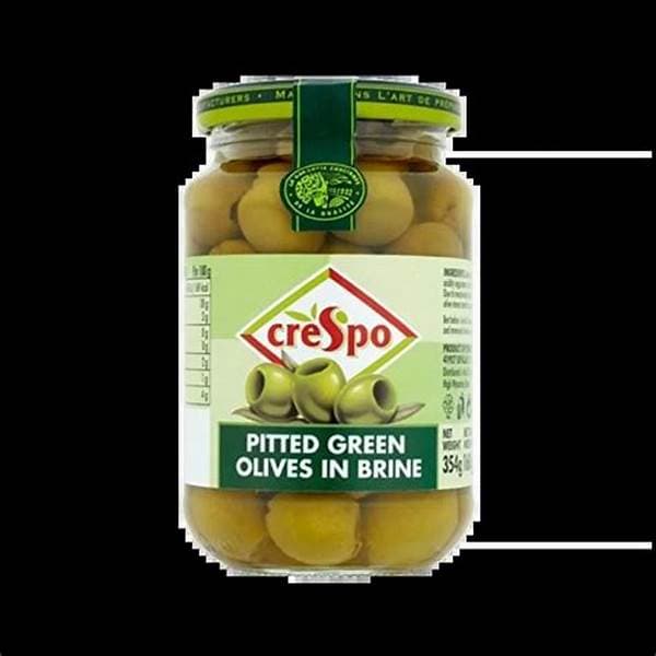 Crespo Pitted Green Olives 354g