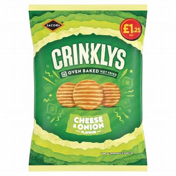 Crinklys Cheese & Onion PM 1.25 90g