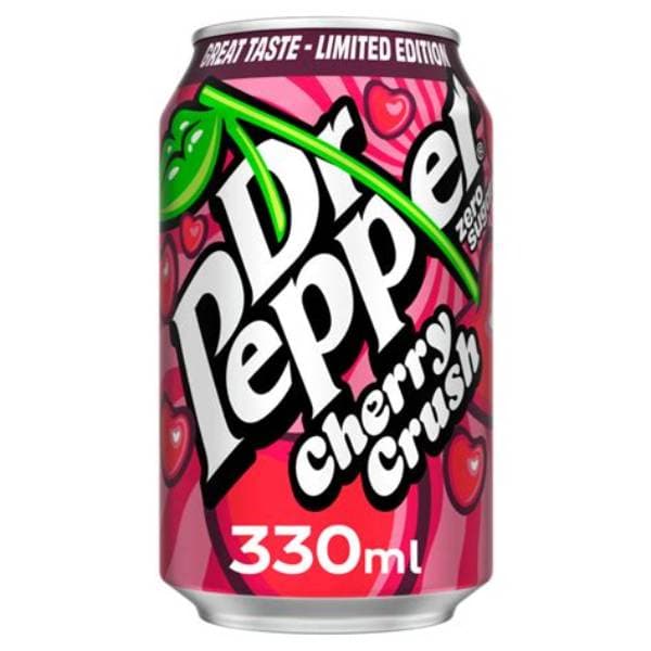 Dr Pepper Zero Cherry Crush Cans PM 90P 330Ml