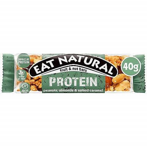 Eat Natural Protein Bar Peanuts Almonds & Salted Caramel 40G