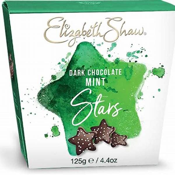 Elizabeth Shaw Dark Mint Stars 125G