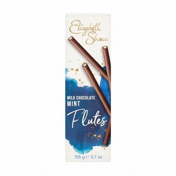 Elizabeth Shaw Flutes Milk Chocolate Mint 105G