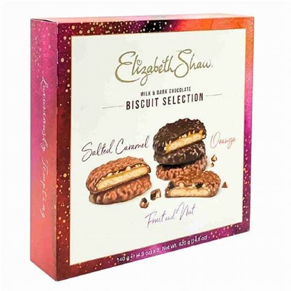 Elizabeth Shaw Milk and Dark Biscuit Selection 3Pk 3 X 140G