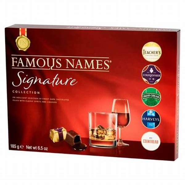 Famous Names Signature Dark Chocolate Liqueur Coll 185G