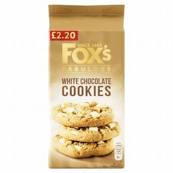 Foxs Chocolatey White Chocolate Cookies 2.49 180G