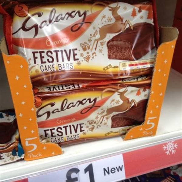 Galaxy Chocolate Orange Festive Cake 5Pk 5Pk