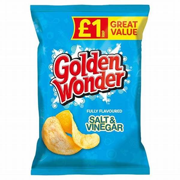 Golden Wonder Crisps Salt & Vinegar PM 1.00 57G
