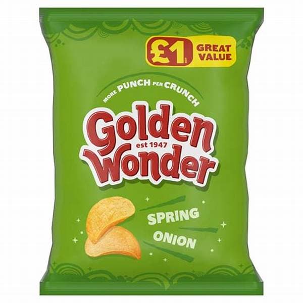 Golden Wonder Crisps Spring Onion PM 1.00 57G