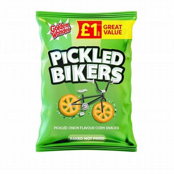 Golden Wonder Pickled Onion Bikers PM 1.00 50g