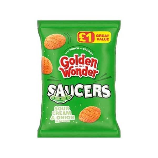 Golden Wonder Saucers Sour Cream PM 1.00 40G