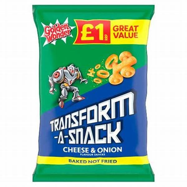 Golden Wonder Transform A Snack Cheese & Onion PM 1.00 56G