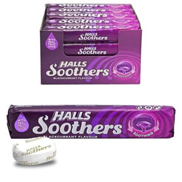 Halls Soothers Blackcurrant 45g 20pk