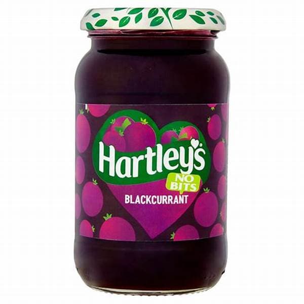 Hartleys Blackcurrant Jam (Pack Of 100) 20G