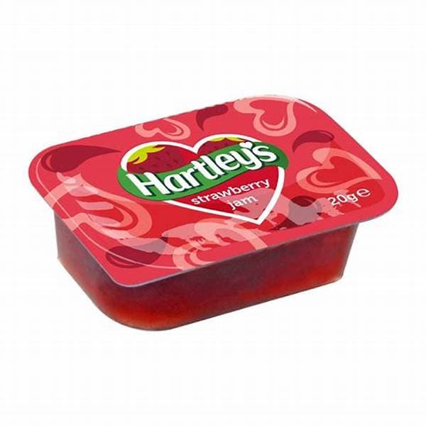 Hartleys Strawberry Jam (Pack Of 100) 20G