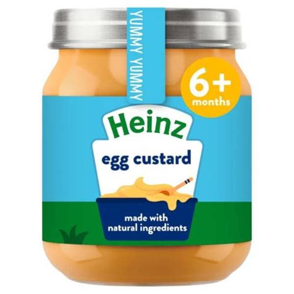 Heinz By Nature 6+ Months Egg Custard Rice Jar 6 x 120g