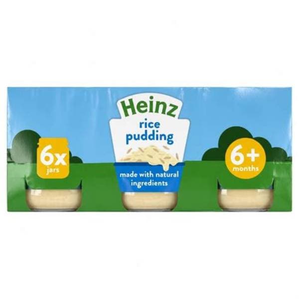 Heinz By Nature Rice Pudding 6+ Months Jar 6 x 120g