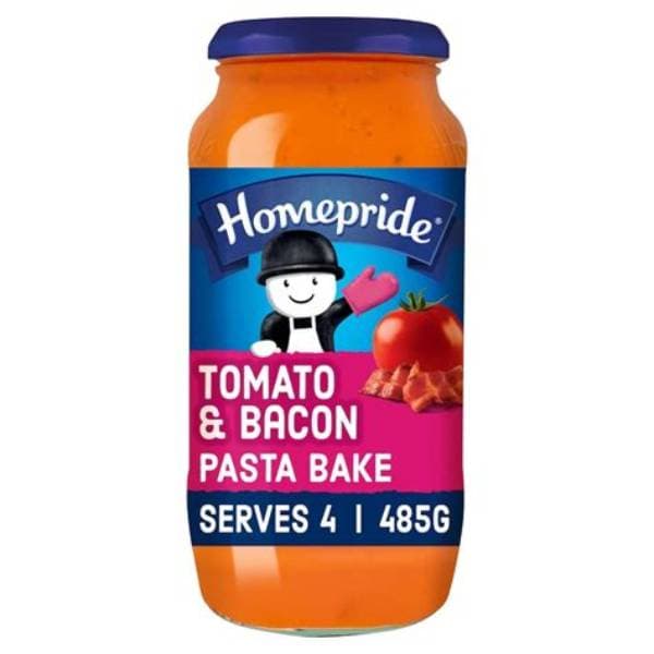 Homepride Pasta Bake Sauce Tomato & Bacon 485G