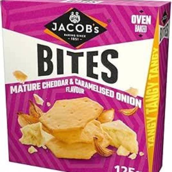 Jacobs Bites Mature Cheddar & Onion PM 1.75 125g
