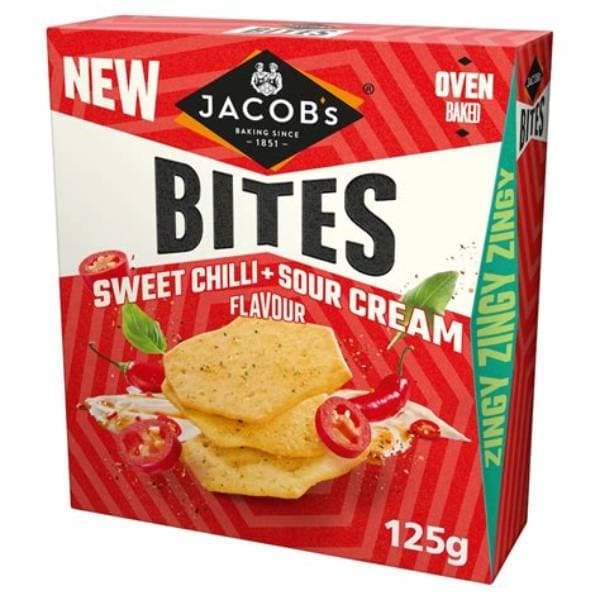 Jacobs Bites Sweet Chilli & Sour Cream 125g