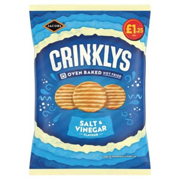 Jacobs Crinklys Big Salt & Vinegar PM 1.25 90G