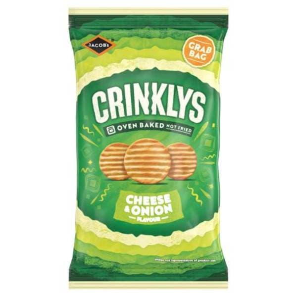 Jacobs Crinklys Cheese & Onion Grab Bag 45G