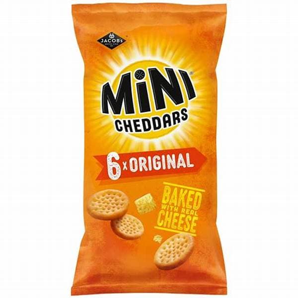 Jacobs Mini Cheddars Original 6pk 6 x 23g